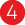 Picto of the number 4 in white on a red circle.
